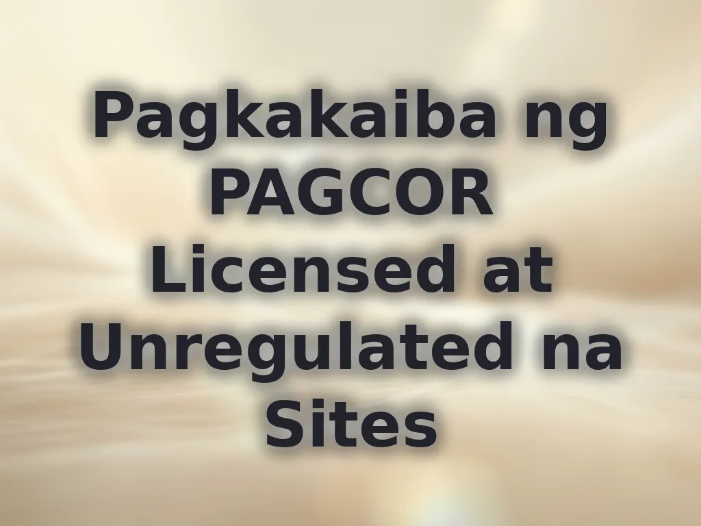 Regulated vs Unregulated
