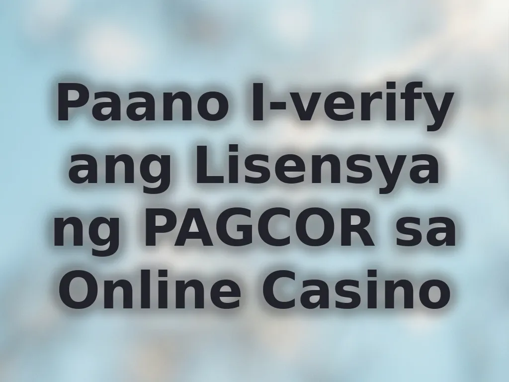 Pag-verify ng lisensya